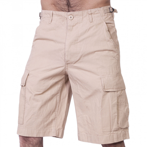 Летние хлопковые шорты Mil-Tec для мужчин. Песочная милитари расцветка и качество, которому плевать на неаккуратное обращение №411