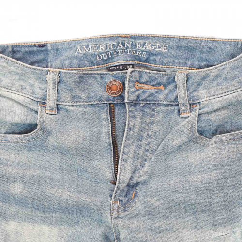 Нежно-голубые шорты American Eagle™ из люксовой джинсовой ткани. Хитрая длина сделает твои пропорции идеальными №276
