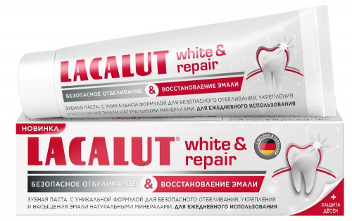 Зубная паста Lacalut WHITE REPAIR 75мл (восстановление эмали)