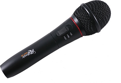 Микрофон Ritmix RWM-101 беспроводной вокальный (черный)