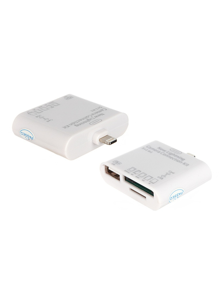 Адаптер Oxion, ADP009, 8 pin iPhone, - USB/SD/MS/MMC/M2/TF(F) (белый), распродажа