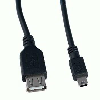Кабель Perfeo, U4203, USB(F) - Mini USB(M) OTG, 1 метр (чёрный)