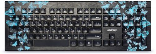 Клавиатура Smartbuy ONE 223, Butterflies, USB, проводная (принт)