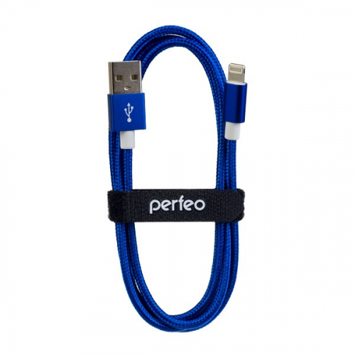 Кабель Perfeo, I4312, USB-8 pin iPhone, 3 метра (синий)