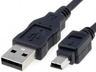 Кабель Perfeo, U4301, USB(M) - Mini USB(M), 1 метр (чёрный)
