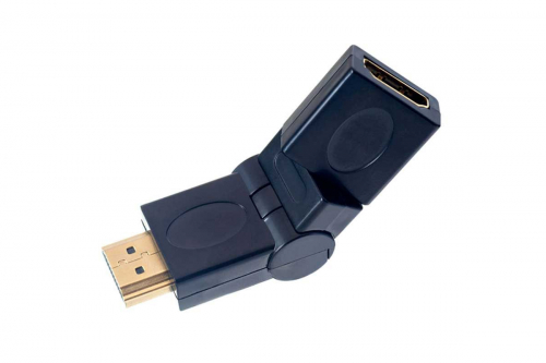 Переходник Perfeo, A7013, HDMI(M) - HDMI(F), поворотный на 360 градусов (чёрный)