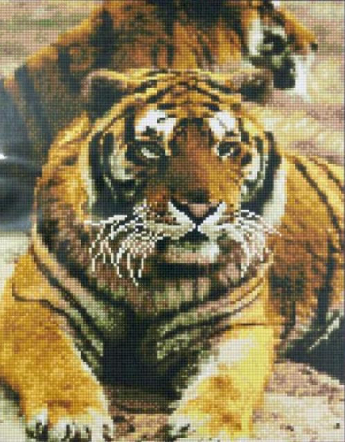 Алмазная мозаика 40х50 Тигры