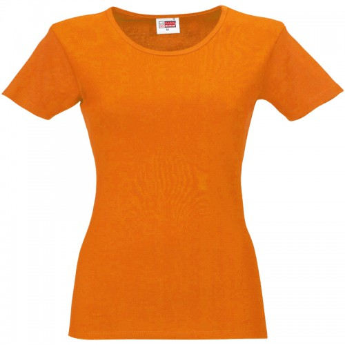 Футболка женская, хлопок, без изображения (цвет на выбор) ST00 Оранжевый S