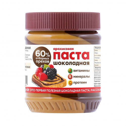 Арахисовая паста Азбука Продуктов шоколадная 340 гр