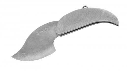 Эксклюзивный брелок скрытого ношения Martinez Albainox® Silver Leaf (Испания) - отличный нож, складывающийся в форму листка. Можно использовать для ключей или носить на шее. Экстремально низкая цена! № 275