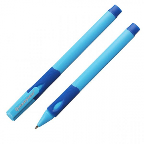Ручка для правой руки синяя 0.7/125мм корпус ассорти DARVISH DV-7784 [4813674061682] (088743)