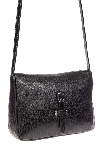 Женская сумка из кожи, цвет черный