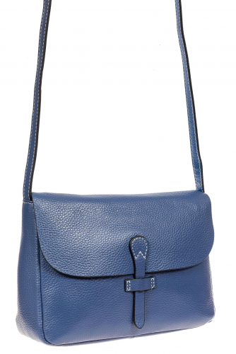 Женская сумка из кожи, цвет синий