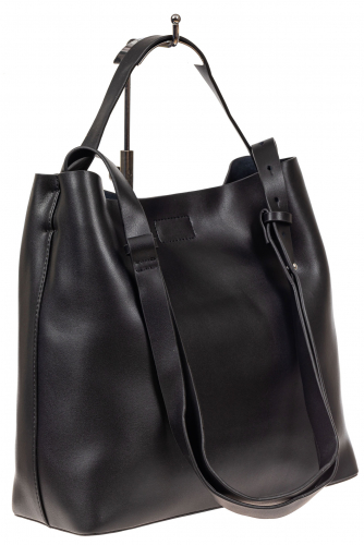 Женская сумка-мешок, цвет чёрный