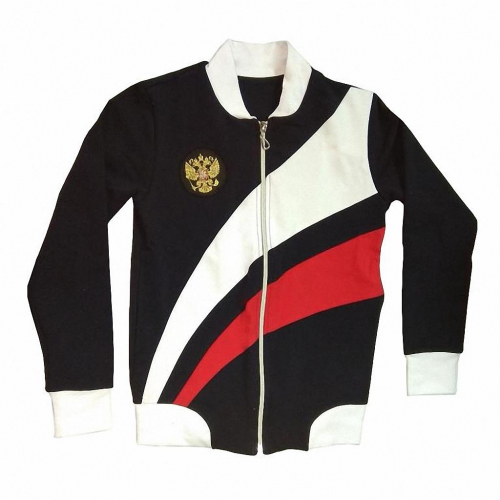 Куртка (толстовка) спортивная из футера с гербом (Артикул: 7088 )