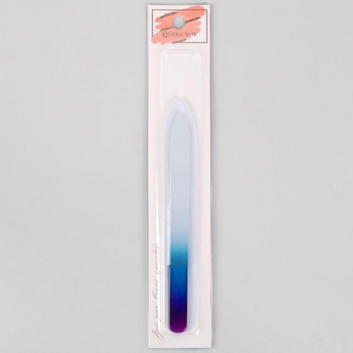 Пилка стеклянная для ногтей «Радуга», 14 см, цвет МИКС
