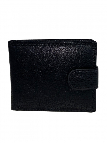 Мужской кошелёк из искусственной кожи, цвет чёрный