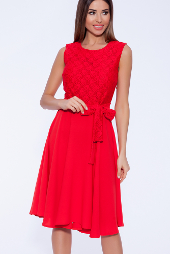 платье (Цвет: красный) 930-0107