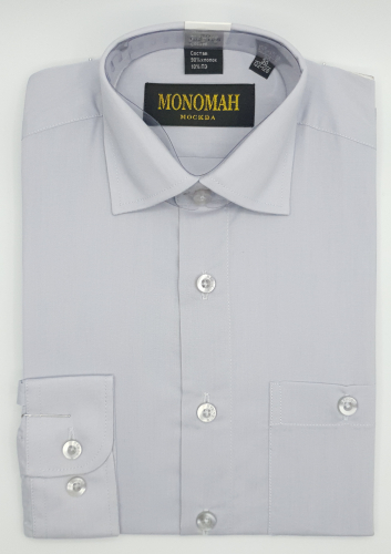 Рубашка MONOMAH AKS-001, серо-голубой