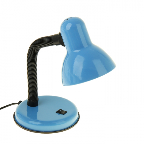 Лампа настольная Е27, с выкл. (220В) голубая (203В)