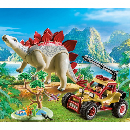 1 шт. доступно к заказу/Динозавры: Исследовательский транспорт со стегозавром