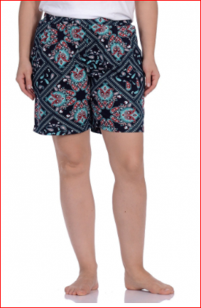 шорты женские с карманами восточной расцветки