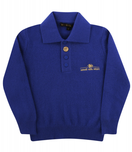 Джемпер Small Silk Shirt кашемировый SMSS-10303-BLUE, синий
