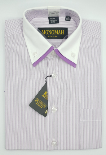Рубашка MONOMAH AKS-008-014, сиреневый в полоску