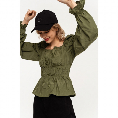 2111209309 блузка женская темно-зеленый