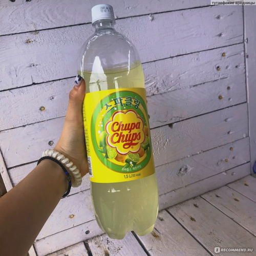Чупа Чупс Газированный Напиток Лимон- Лайм 1,5л ПЭТ (12)