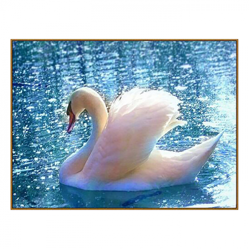 Алмазная мозаика «Лебедь», 33 цвета