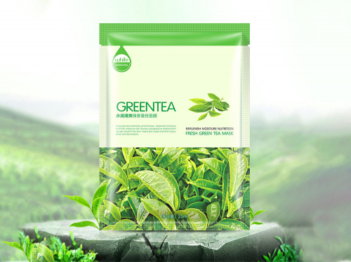 Увлажняющая тканевая маска с Зеленым чаем Greentea Fresh (5118), 25 ml