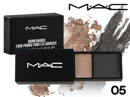 Тени для глаз и бровей Mac Brow Shader, 2 цвета, Тон 05