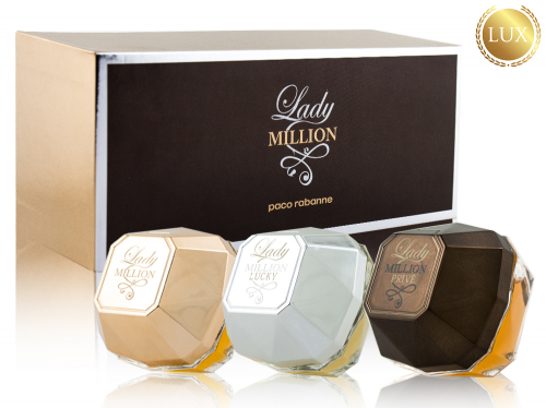 Подарочный набор Paco Rabanne Lady Million, Edp, 3 по 30 ml (ЛЮКС ОАЭ)