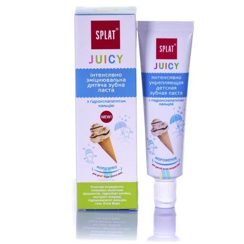Splat JUICY «МОРОЖЕНОЕ /Ice-Cream» детская зубная паста 35 мл.