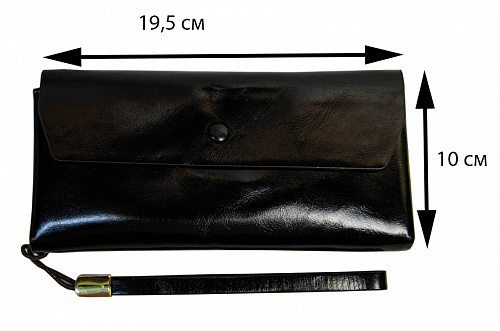 yp-1350# black- кошелек женский COLIV KILOM натуральная кожа 19,5х10