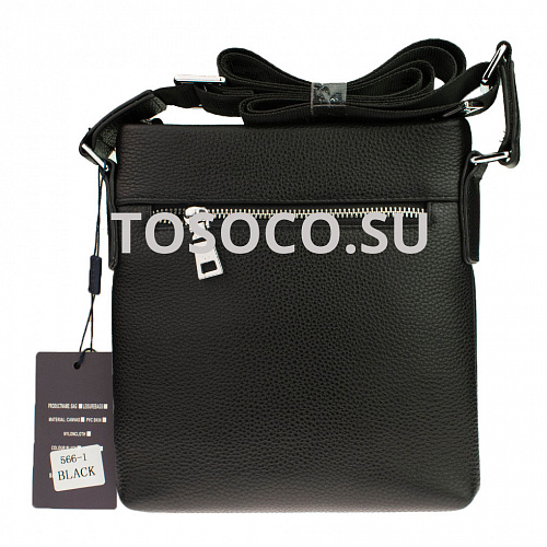 566-1 black сумка Bradford натуральная кожа 20x18x7