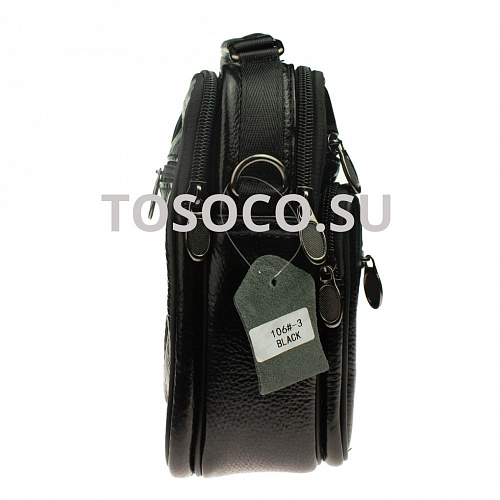 106-3 black 33 сумка натуральная кожа 20x16x10
