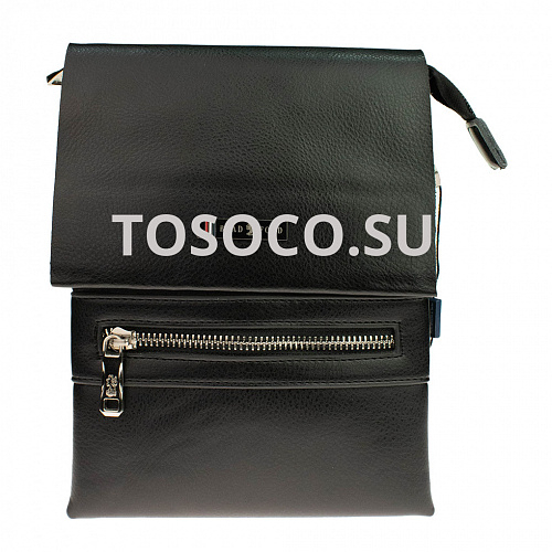 7889-2 black сумка Bradford натуральная кожа и экокожа 24x20x7