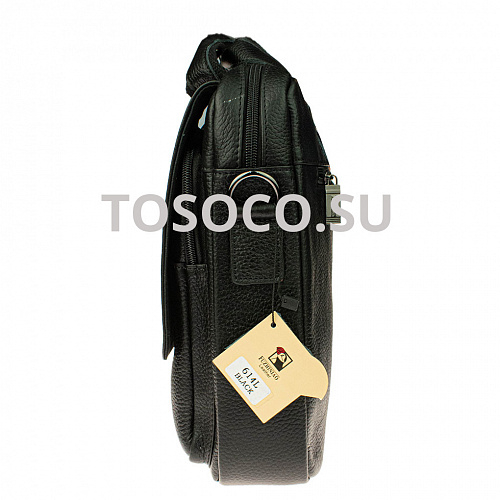 614l black 31 сумка Fuzhiniao натуральная кожа 27x38x9