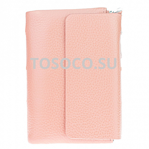 03 9929m-5 pink кошелек GENUINE LEATHER натуральная кожа 9х12х2