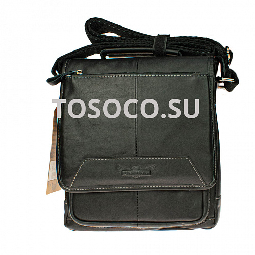 rr1859 black 31 сумка Allan Marco натуральная кожа 27x22x7