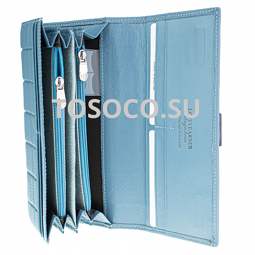 lou214-80016d blue кошелек LOUI VEARNER натуральная кожа 10х19х2