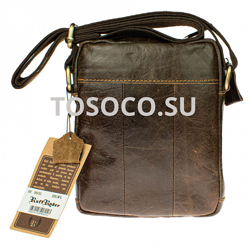 rr9005 brown 31 сумка Ruff Ryder натуральная кожа 24x16x7