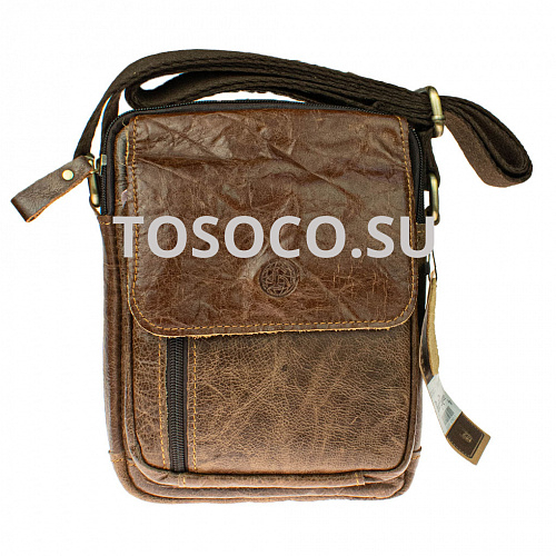 rr9042-3 brown 31 сумка Ruff Ryder натуральная кожа 24x16x7