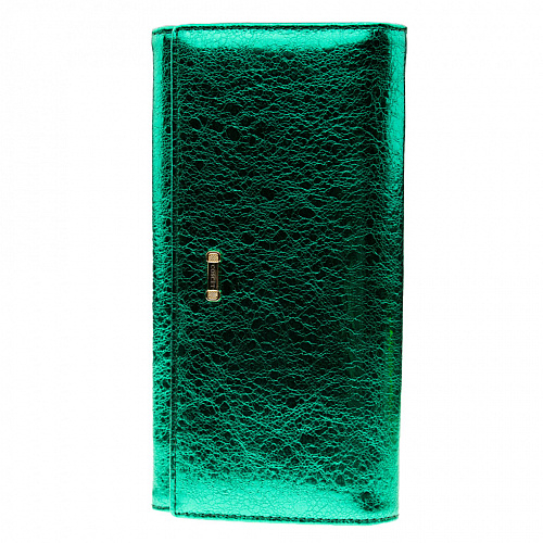 1013-28k green кошелек COSCET натуральная кожа 10х19x2