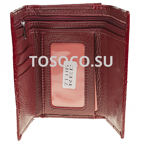 711h7 red кошелек натуральная кожа 10x14x2