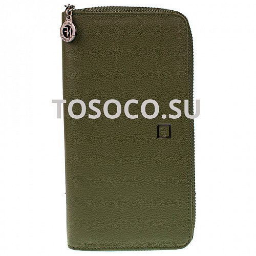 nf-9285-a green кошелек Nina Farmina натуральная кожа 10x20x2