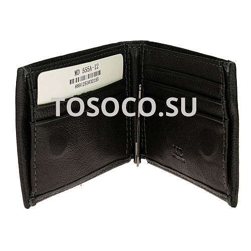 md555a-12 black кошелек MD Collection натуральная кожа 8x11x2