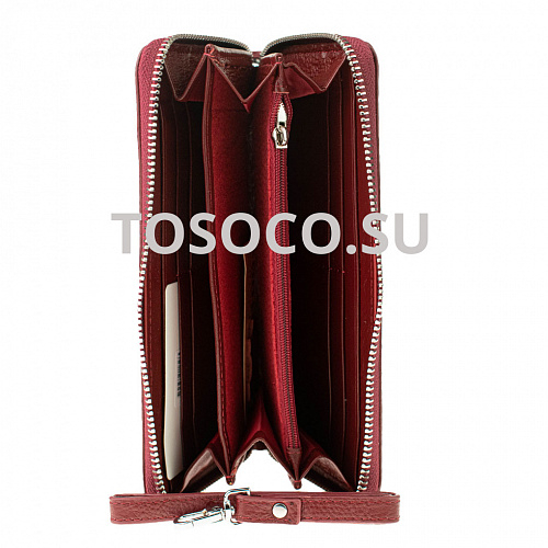 nc 1141-01c wine red кошелек Nino Camani натуральная кожа 10х20x2